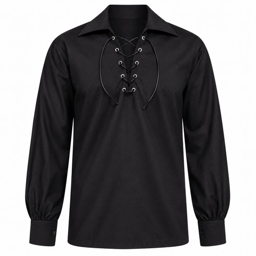 Camicia kilt nera scozzese