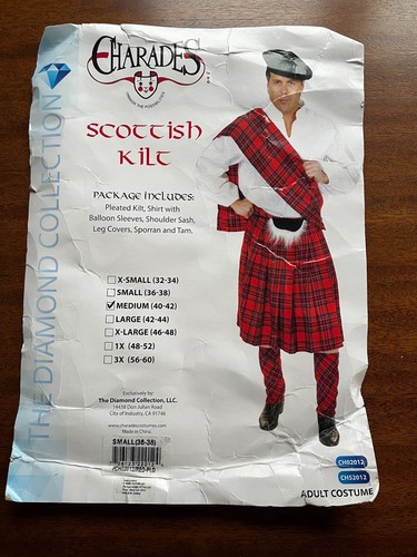 Costume intero uomo kilt