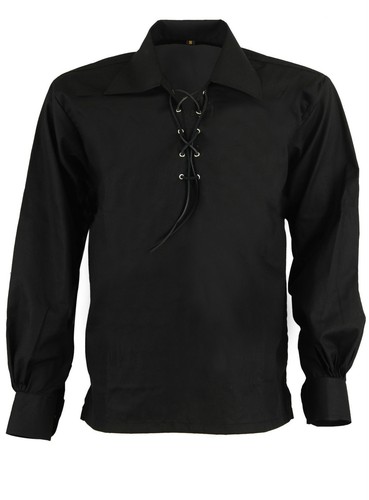 Camicia kilt nera scozzese