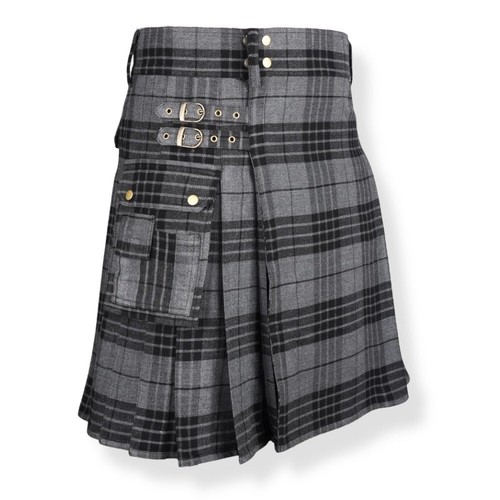 Kilt utility tartan grigio - tartan,