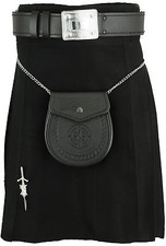 Kilt Scozzese Da Uomo Nero